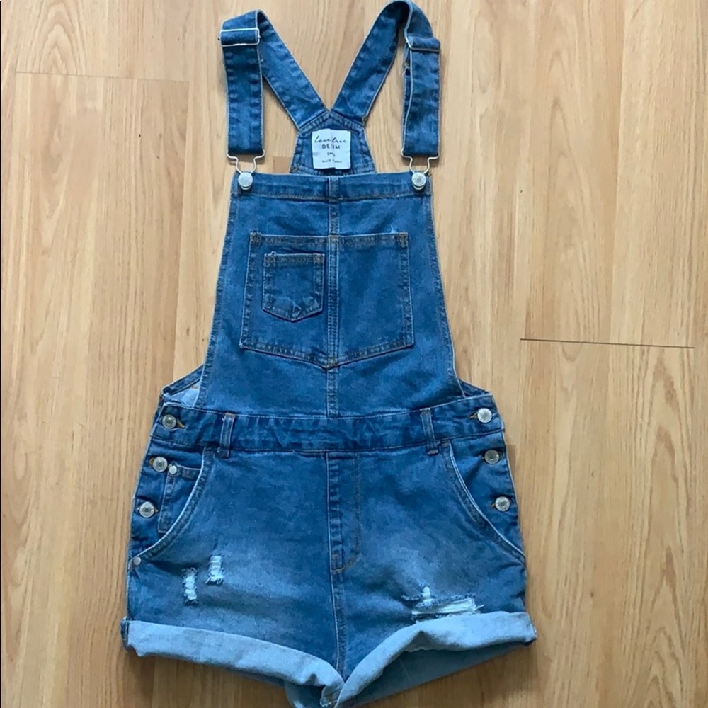 Small Denim Short Overalls 💙